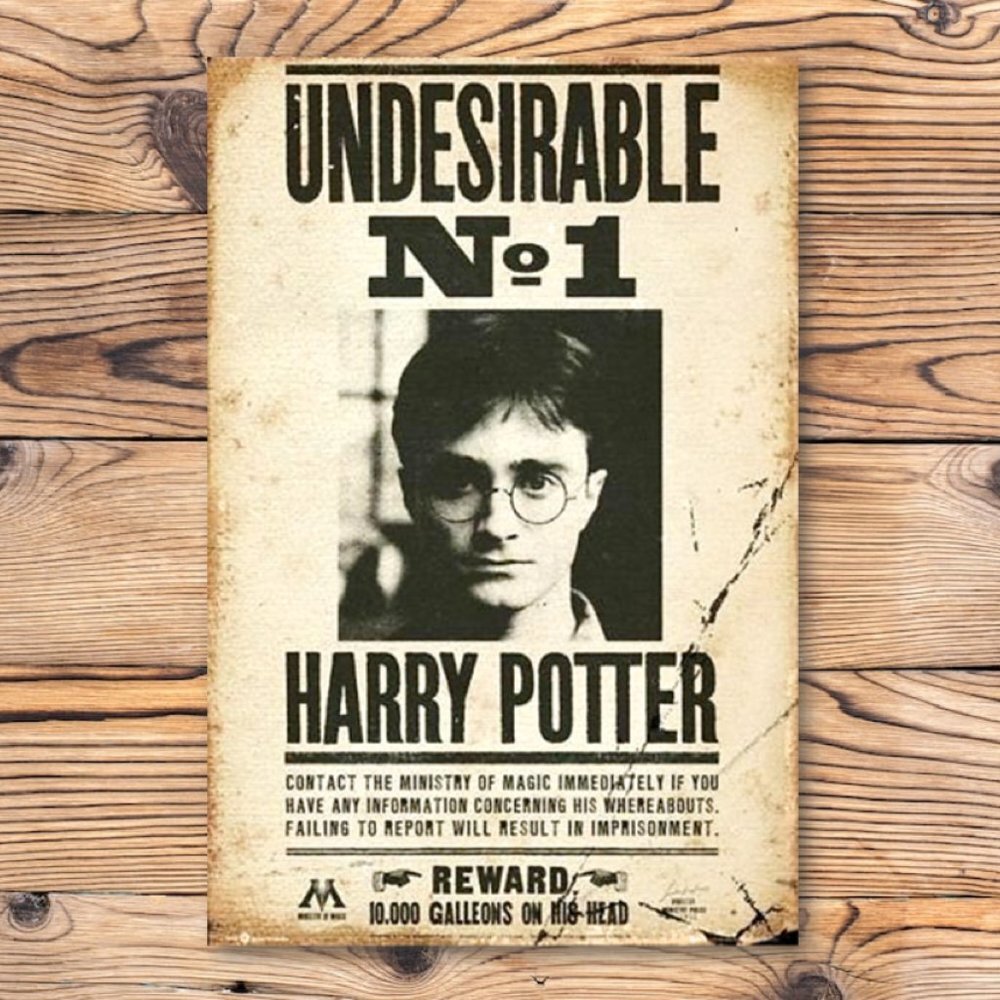 Harry Potter Ministry Of Magic Wanted Poster Refrigerator Locker Fridge Magnet